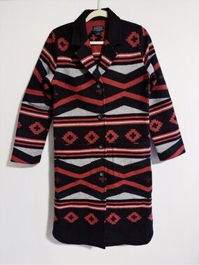 Pendleton - Aztec Print Wool Coat